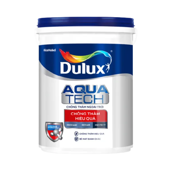 Sơn chống thấm pha xi măng Dulux Aquatech C8033 - 6KG Sơn Chống Thấm pha xi măng Ttường DULUX AQUATECH C8033 - 6kg