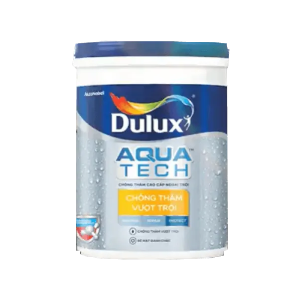 Sơn chống thấm pha xi măng Dulux Aquatech Y65 - 6KG Chất chống thấm pha xi măng tường Dulux Aquatech Chống Thấm Vượt Trội Y65 - Lon 6Kg