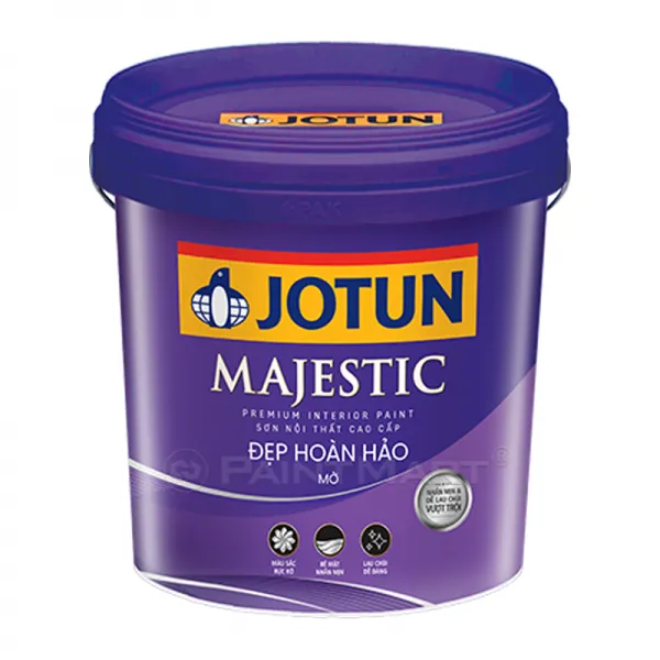 Sơn nước nội thất Jotun Majestic đẹp hoàn hảo bóng mờ lon 5L Sơn nước nội thất Jotun Majestic đẹp hoàn hảo bóng mờ lon