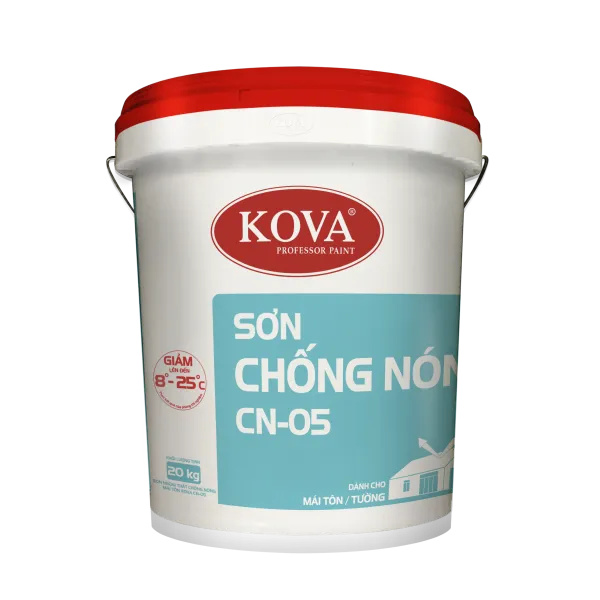 Sơn ngoại thất chống nóng mái tôn Kova CN-05 thùng 5Kg Sơn ngoại thất chống nóng mái tôn KOVA CN-05 thùng 5Kg