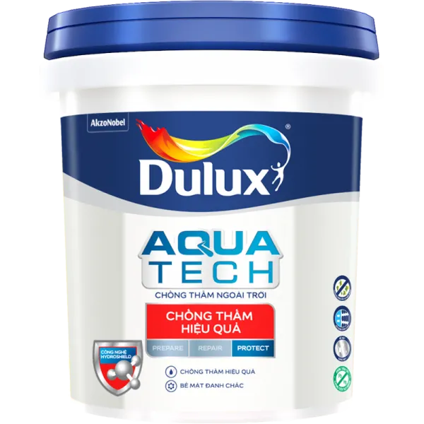 Chất chống thấm pha xi măng Dulux Aquatech C8033 - 20KG Sơn Chống Thấm pha xi măng tường DULUX AQUATECH C8033- 20kg