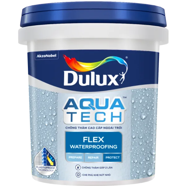 Chất chống thấm Dulux Aquatech Flex W759 - 20KG (chống thấm màu) Chất chống thấm màu DULUX AQUATECH FLEX W759 - 20kg