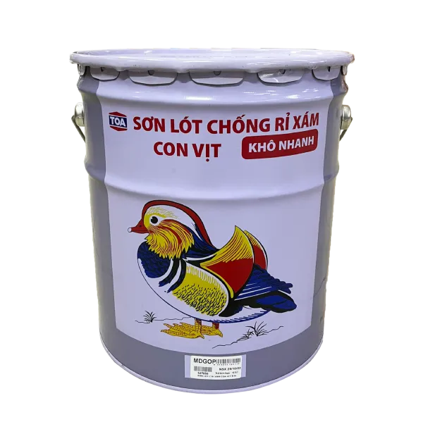 Sơn lót chống rỉ TOA CON VỊT - Màu Xám - 17.5L Sơn lót chống rỉ TOA CON VỊT - Màu Xám - 17.5L