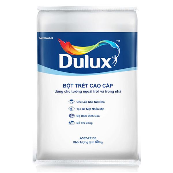 Bột trét tường nội ngoại thất Dulux A502 - 40KG Bột trét tường nội ngoại thất Dulux A502 - 40 kg