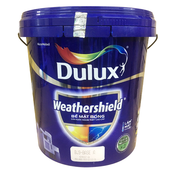 Sơn ngoại thất Dulux Weathershield bề mặt bóng BJ9 15L Sơn ngoại thất Dulux Weathershield bề mặt bóng BJ9 15L