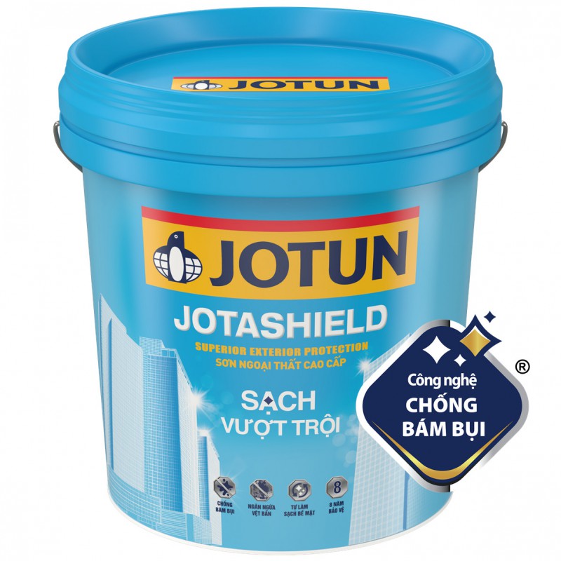Sơn nước ngoại thất Jotun Jotashield sạch vượt trội lon 1L Sơn nước ngoại thất Jotun Jotashield sạch vượt trội