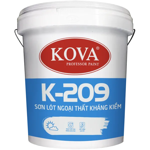 Sơn lót chống kiềm ngoại thất Kova K-209 lon 3,5L Sơn lót chống kiềm ngoại thất Kova K-209 lon 3,5L