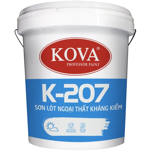 Sơn lót chống kiềm ngoại thất Kova K-207 lon 3,5L Sơn lót chống kiềm ngoại thất Kova K-207 lon 3,5L