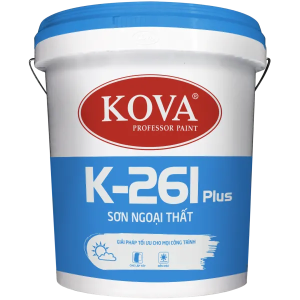 Sơn ngoại thất không bóng Kova K261 Plus lon 3,5L Sơn ngoại thất không bóng Kova K261 Plus lon 3,5L