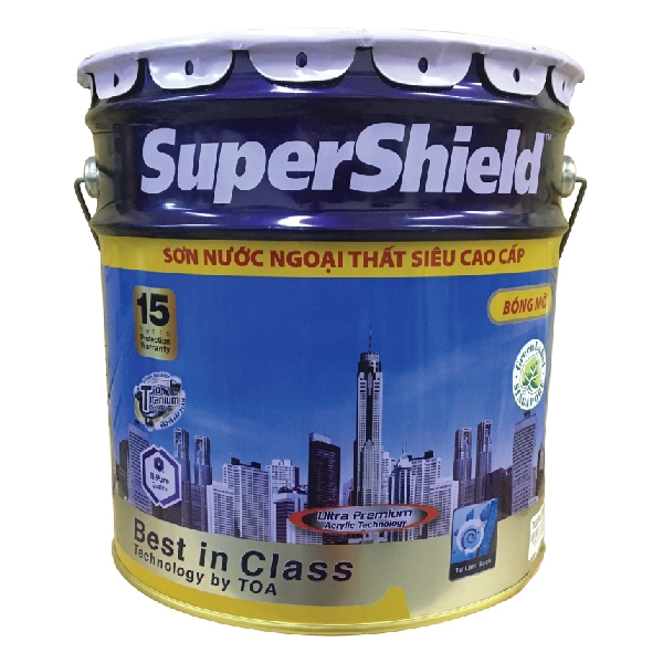 Sơn ngoại thất Toa Supershield bóng mờ - 15L Sơn ngoại thất Toa Supershield bóng mờ - 15L