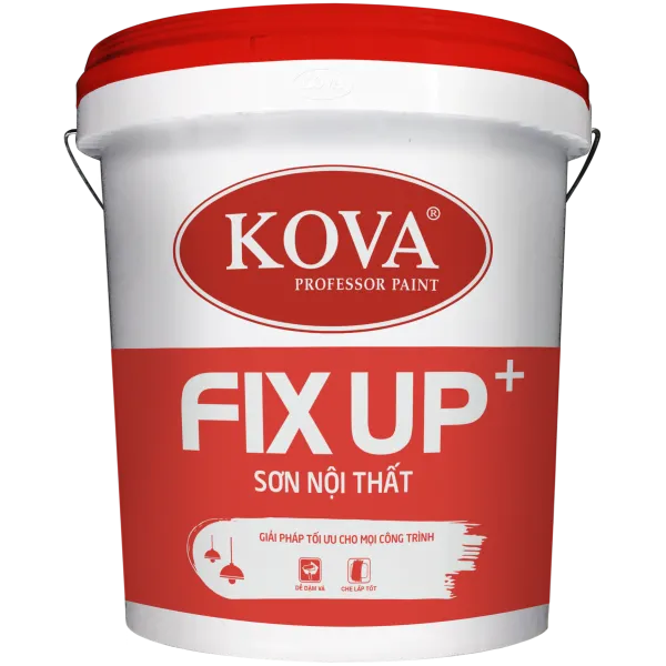 Sơn nước nội thất Kova FIX UP bề mặt mờ - Lon 3,5L Sơn nước nội thất KOVA FIX UP bề mặt mờ - Lon 3,5L