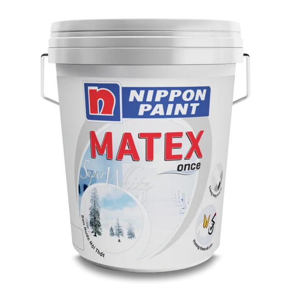 Sơn nội thất Nippon Matex Super white 18L Sơn nội thất Nippon Matex Super white 18L