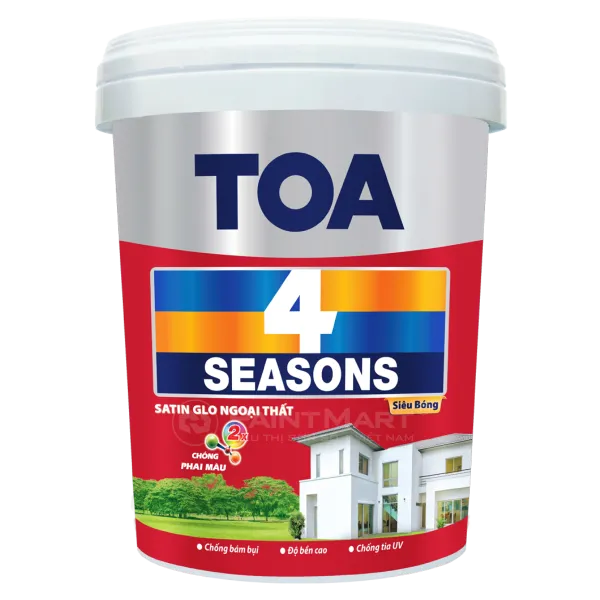 Sơn ngoại thất TOA 4 Seasons Satin Glo Siêu Bóng - 5L Sơn ngoại thất TOA 4 Seasons Satin Glo Siêu Bóng - 5L