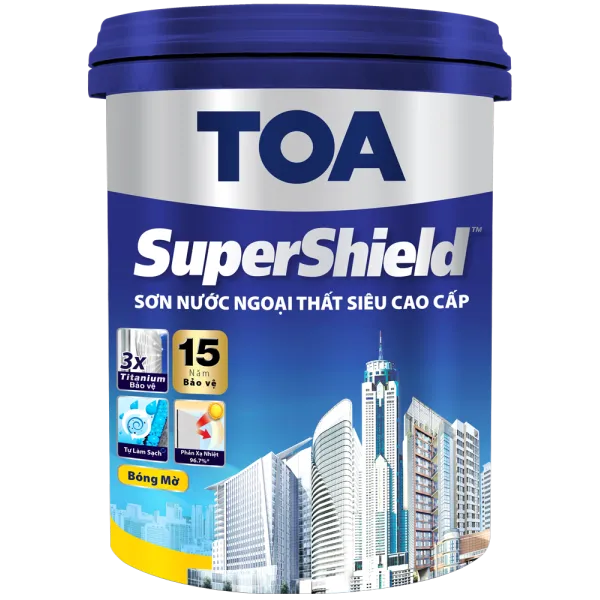 Sơn ngoại thất Toa Supershield bóng mờ lon 5L Sơn ngoại thất Toa Supershield bóng mờ lon 5L