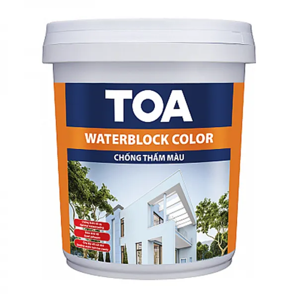 Sơn chống thấm màu Toa WaterBlock Color - 20kg Sơn chống thấm màu Toa WaterBlock Color - 20kg
